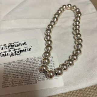 SNSで話題！Jil Sander シルバーボールネックレスレディース