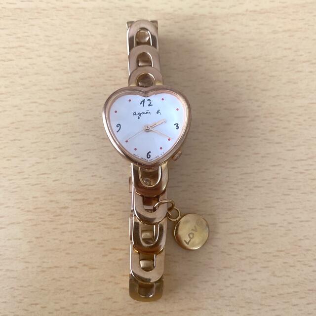 agnes b.(アニエスベー)のアニエスベー　時計　腕時計　レディース　ハート　ピンクゴールド　ダイヤモンド レディースのファッション小物(腕時計)の商品写真