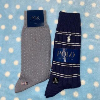 ポロラルフローレン(POLO RALPH LAUREN)の新品未使用👍POLO RALPH LAUREN men'sソックス2枚組②(ソックス)