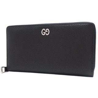 グッチ(Gucci)のグッチ ジップアラウンドウォレット カーフ ブラック黒 40802025512(長財布)