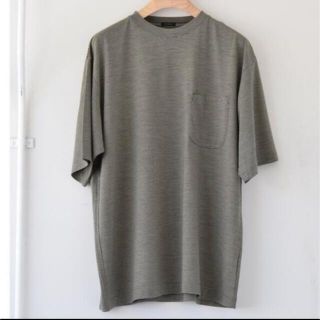 コモリ(COMOLI)の新品未使用 22ss COMOLI ウール天竺TシャツBORDER ボーダー 4(Tシャツ/カットソー(半袖/袖なし))