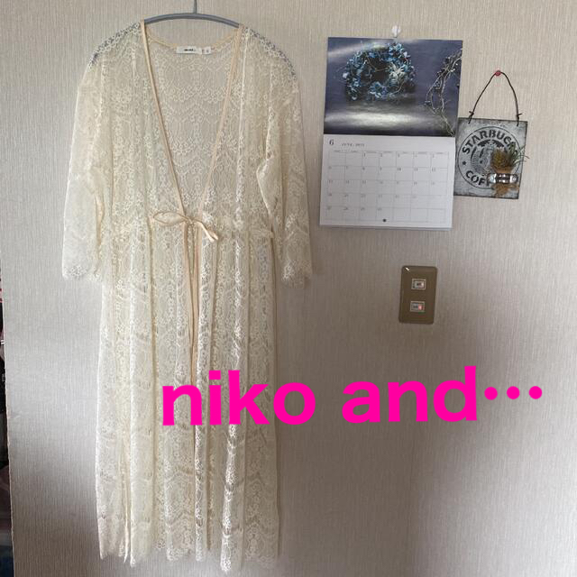 niko and...(ニコアンド)のまちこ様専用＊お値下げ＊niko and…＊羽織りワンピース レディースのワンピース(ロングワンピース/マキシワンピース)の商品写真