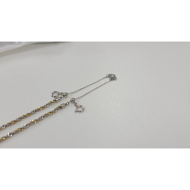 ミックスカラー PT950\k18YG ブレスレット 新品 1本 ...