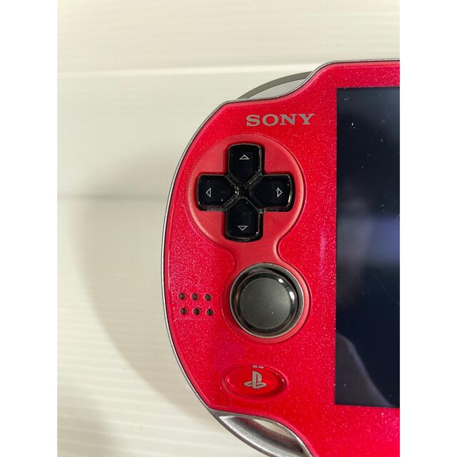 PlayStation Vita(プレイステーションヴィータ)の【液晶美品】PlayStationVita Wi-Fi レッド PCH-1000 エンタメ/ホビーのゲームソフト/ゲーム機本体(携帯用ゲーム機本体)の商品写真