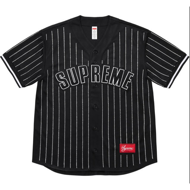 Rhinestone Stripe Baseball Jersey ベースボール優supreme出品一覧