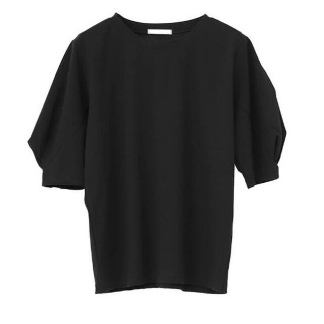 SLY(スライ)の新品　新作　lveu. ラブユ　パフショルダーデザインTシャツ　黒 レディースのトップス(Tシャツ(半袖/袖なし))の商品写真