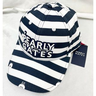 パーリーゲイツ(PEARLY GATES)の■PEARLY GATES■メンズ パーリーゲーツ ストライプ柄 ロゴキャップ (キャップ)