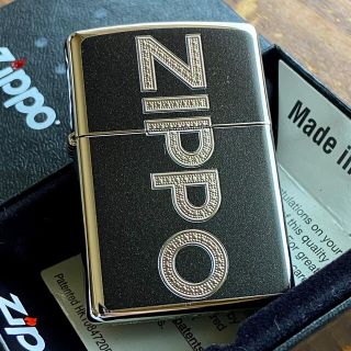 ZIPPO - ZIPPO ロゴ 彫込み 両面加工 黒 ジッポーの通販 by オレガノ ...