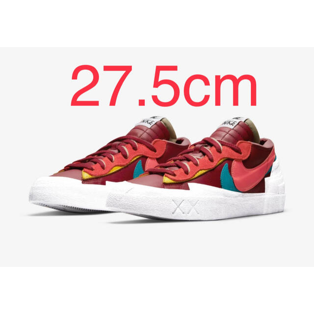 KAWS × sacai × Nike Blazer Low Team Red
