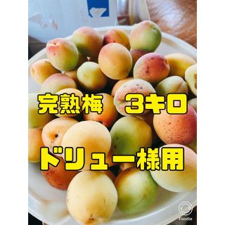 完熟梅　3キロ(ドリュー様)(野菜)