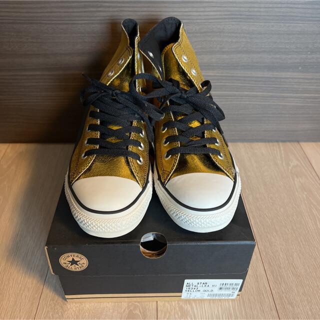 CONVERSE(コンバース)のALL STAR METAL-LEA HI YELLOW GOLD メンズの靴/シューズ(スニーカー)の商品写真