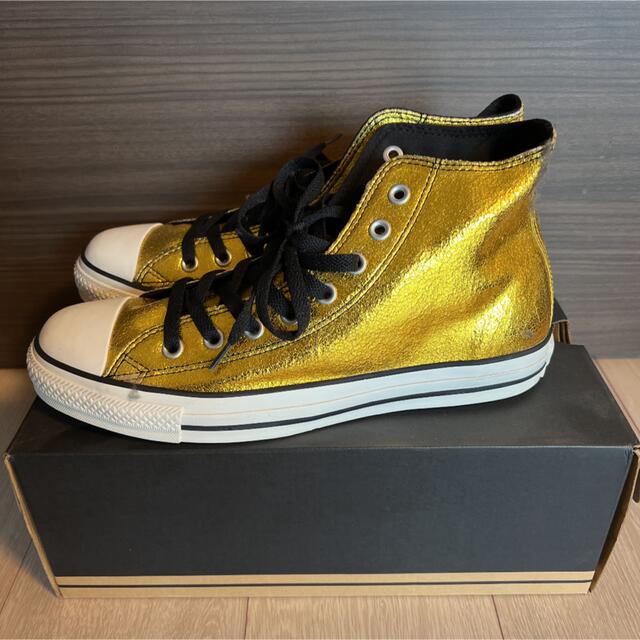 CONVERSE(コンバース)のALL STAR METAL-LEA HI YELLOW GOLD メンズの靴/シューズ(スニーカー)の商品写真