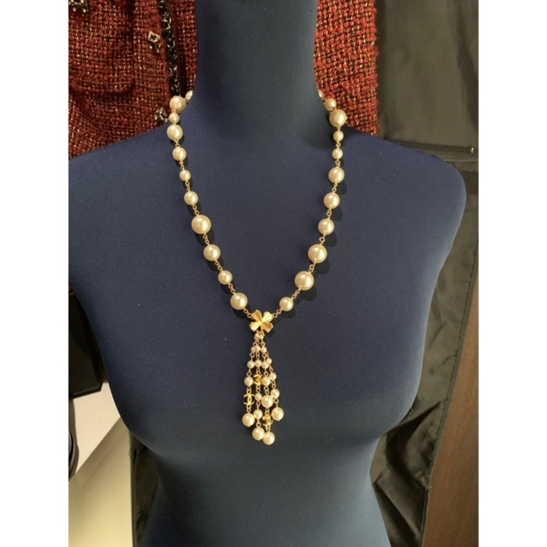 CHANEL - 21'新作CHANELゴールドパールダイヤ入クローバー4重 CHANEL - 21'新作CHANELゴールドパールダイヤ入クローバー4重