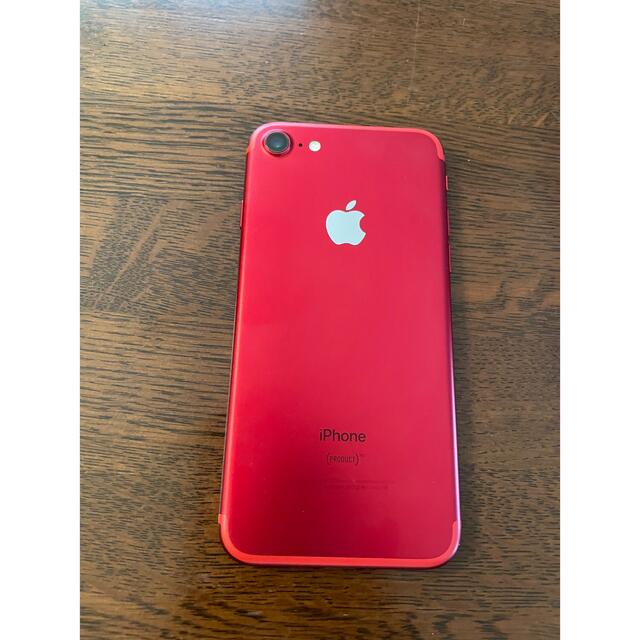 ☆値下げu3000美品u3000iPhone7 128GB simフリーu3000赤u3000