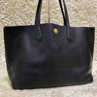 美品✨トリーバーチ トートバッグ ロビンソン レザー 大容量 A4◎ ブラック