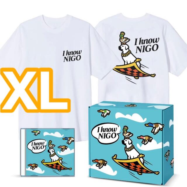 HUMAN MADE(ヒューマンメイド)のXL 希少 I Know NIGO TEE CD BOX Tシャツ 海外限定 メンズのトップス(Tシャツ/カットソー(半袖/袖なし))の商品写真