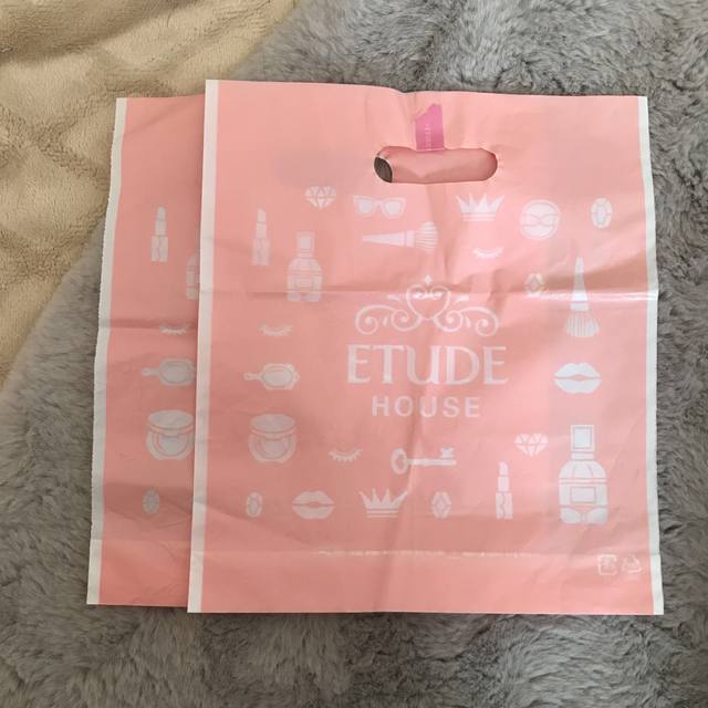 ETUDE HOUSE(エチュードハウス)のETUDE HOUSE ショップ袋　2枚 レディースのバッグ(ショップ袋)の商品写真