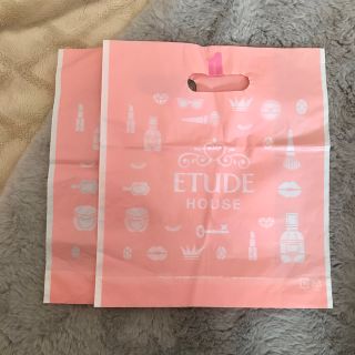 エチュードハウス(ETUDE HOUSE)のETUDE HOUSE ショップ袋　2枚(ショップ袋)