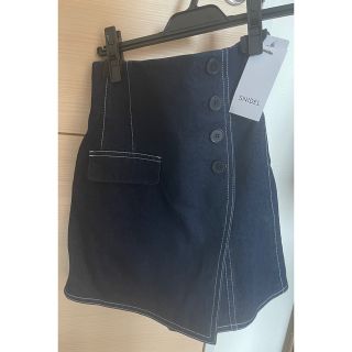 スナイデル(SNIDEL)のSNIDEL Sustainableハイウエストキュロットショートパンツ デニム(ショートパンツ)