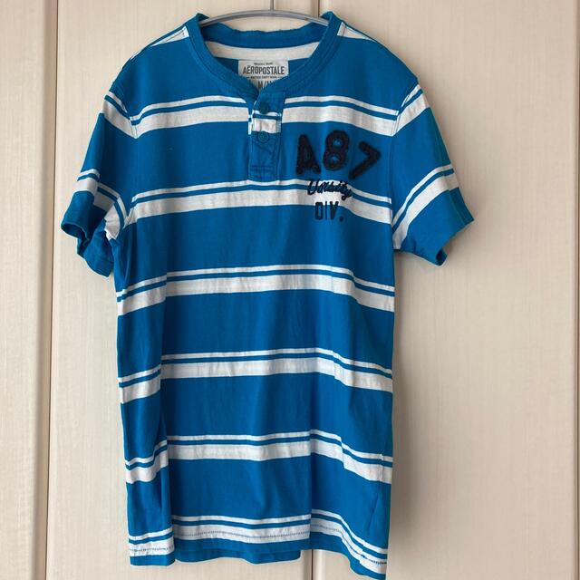 メンズ　水色　Tシャツ メンズのトップス(Tシャツ/カットソー(半袖/袖なし))の商品写真