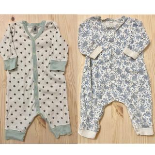 プチバトー(PETIT BATEAU)の「期間限定セール」プチバトー ロンパース 3m 60cm(ロンパース)