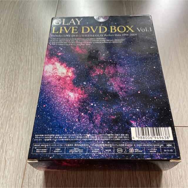 GLAY　LIVE　DVD　BOX　Vol．1（includes　LIVE　DV エンタメ/ホビーのDVD/ブルーレイ(ミュージック)の商品写真