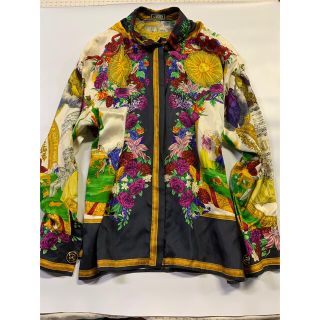 ジャンニヴェルサーチ(Gianni Versace)のベルサーチ　レディース  ビンテージ シルクシャツ(シャツ/ブラウス(長袖/七分))