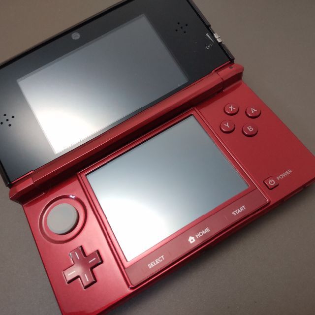 安心の整備済み！◆任天堂3DS 本体◆フレアレッド◆98 3