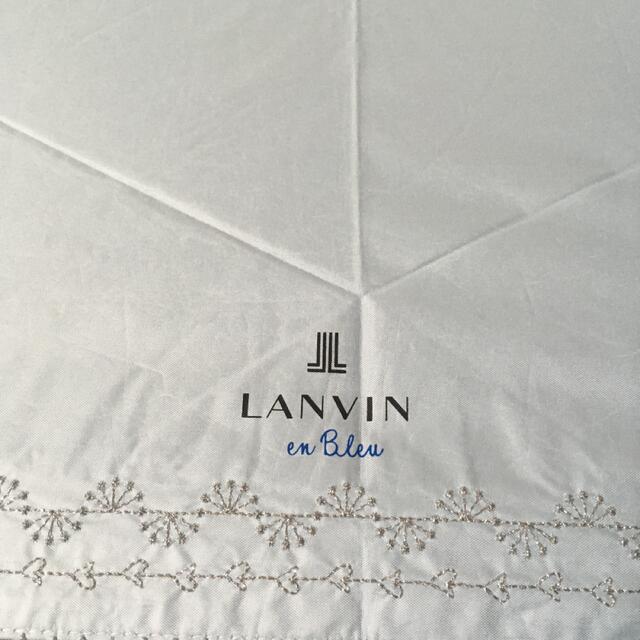 LANVIN en Bleu(ランバンオンブルー)のLANVIN en Bleu ランバン 晴雨兼用 折りたたみ傘 ブルー レディースのファッション小物(傘)の商品写真