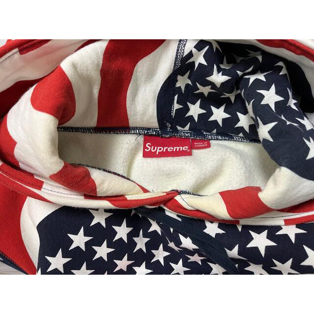 サイズS Supreme flag Box Logo Pullover 星条旗