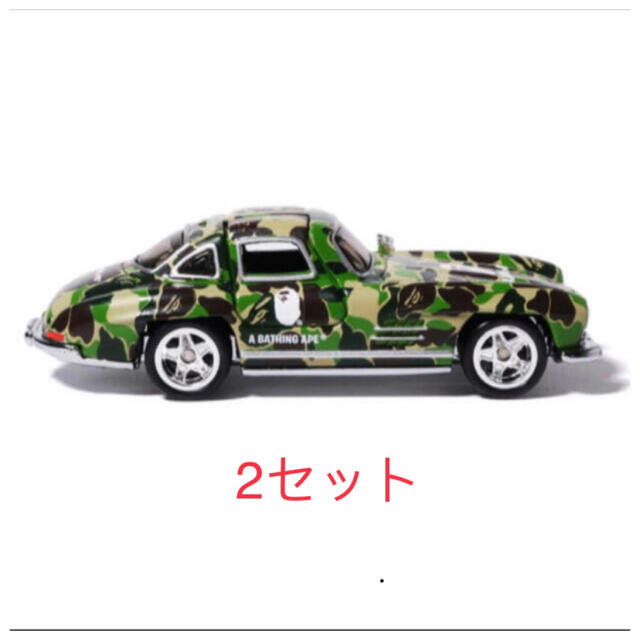 A BATHING APE(アベイシングエイプ)のBAPE X HOT WHEELS 55 MERCEDES-BENZ 300SL エンタメ/ホビーのおもちゃ/ぬいぐるみ(ミニカー)の商品写真