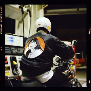 アルファインダストリーズ(ALPHA INDUSTRIES)のONAIR×キネKYNE×アルファAlpha■21AWボンバージャケットSサイズ(ミリタリージャケット)