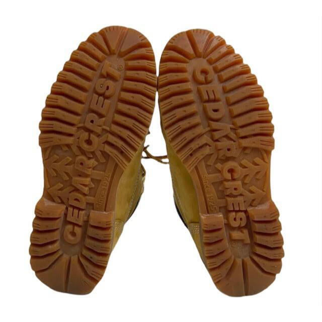CEDAR CREST(セダークレスト)のセダークレスト ワークブーツ イエロー ヌバック 22あ107 メンズの靴/シューズ(ブーツ)の商品写真