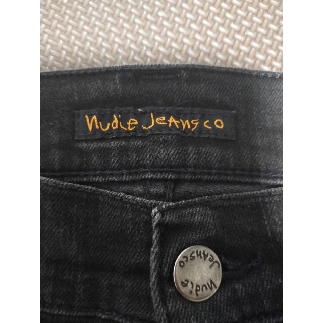 Nudie Jeans(ヌーディジーンズ)のNudie Jeans ヌーディジーンズ 黒 スキニーデニムパンツ メンズのパンツ(デニム/ジーンズ)の商品写真