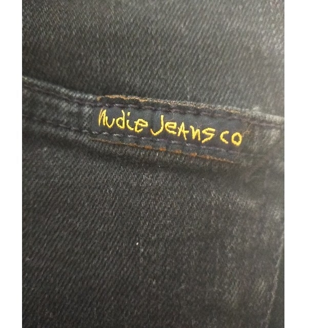 Nudie Jeans(ヌーディジーンズ)のNudie Jeans ヌーディジーンズ 黒 スキニーデニムパンツ メンズのパンツ(デニム/ジーンズ)の商品写真