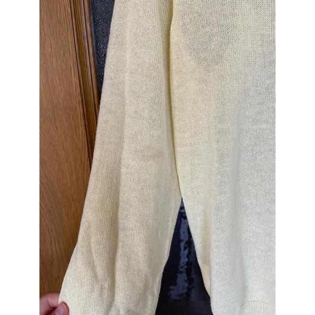 EMSEXCITE(エムズエキサイト)の夏カーディガン　薄手　UV紫外線カット　冷房対策　可愛い羽織 イエロー　人気 レディースのトップス(カーディガン)の商品写真