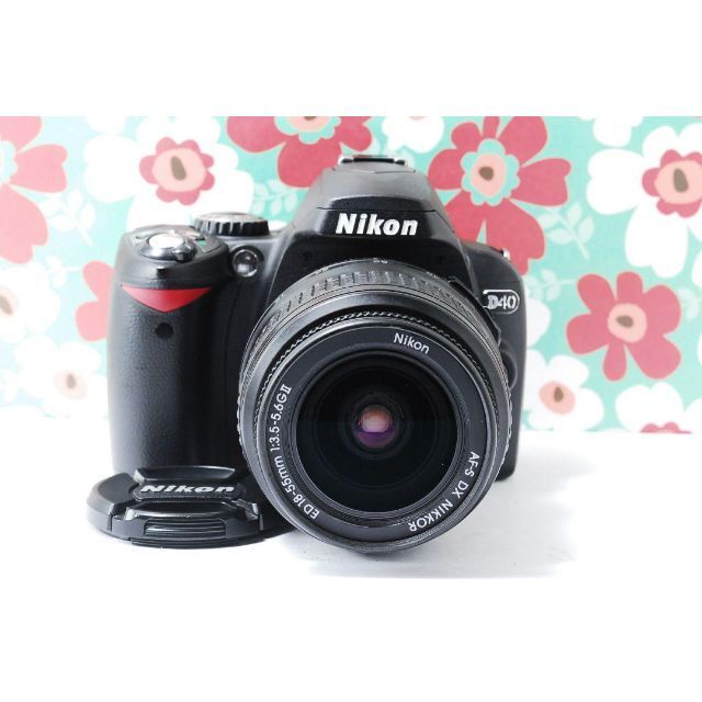 ❤️小さい軽い簡単綺麗❤Nikon D40❤届いてすぐ使える❤️初心者お勧め❤