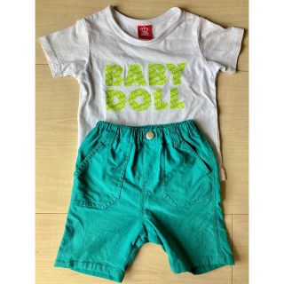 ベビードール(BABYDOLL)の子供服　ベビードール Tシャツ100  ディラッシュ 短パン90  男の子(Tシャツ/カットソー)