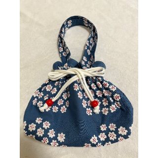 【新品未使用】可愛いプケッティ柄正規品マリメッコ生地使用巾着バッグハンドメイド(トートバッグ)
