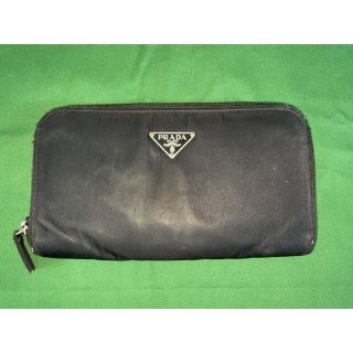 プラダ(PRADA)のヨシキ様専用 プラダ 長財布 ナイロン ラウンドファスナー 黒 ※使用感あり(財布)