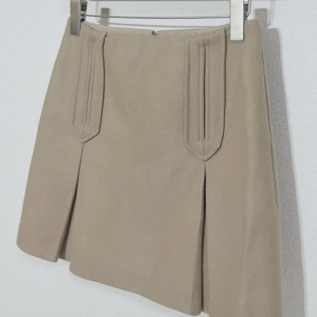 カルヴェン CARVEN ウール スカート レディース 36 ベージュ ボトムス 4