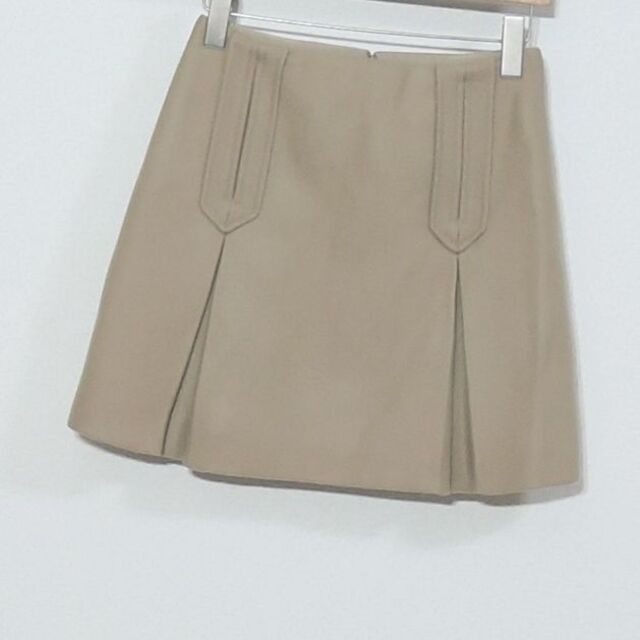 カルヴェン CARVEN ウール スカート レディース 36 ベージュ ボトムス 6