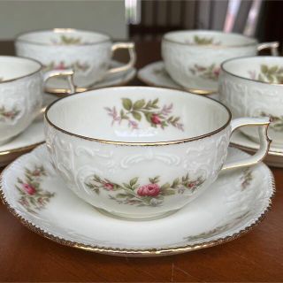 ローゼンタール(Rosenthal)の【レア美品】ローゼンタール★サンスーシモスローズ★C/S  5客(食器)