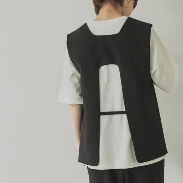 ENFOLD ENFOLDエンフォルドベスト新品CIRCLE KNIT BIB