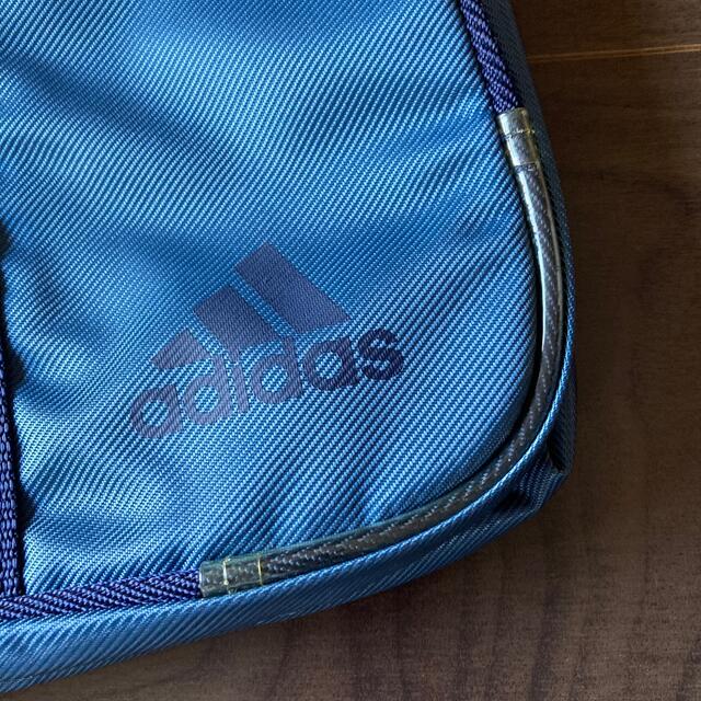 adidas(アディダス)の未使用品【adidas】アディダス スクールバッグ  ブルーグレー&ネイビー スポーツ/アウトドアのスポーツ/アウトドア その他(その他)の商品写真