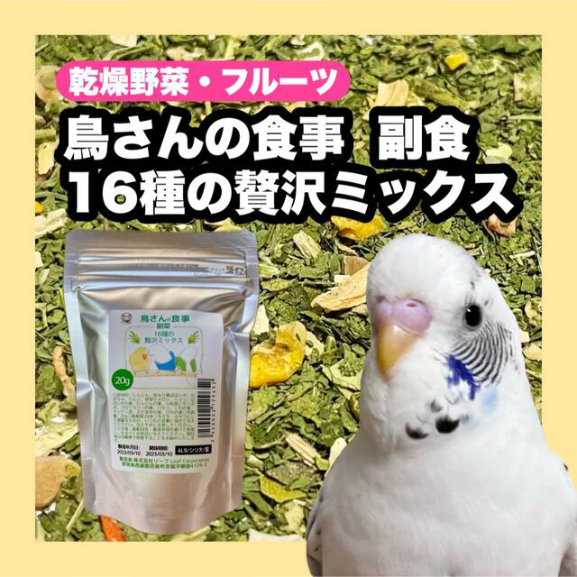 組み合わせ自由自在 【ヘルシーで高栄養】栄養を考えたセキセイインコのご飯6点セット 通販 果実と野菜7種ブレンド セキセイインコ用