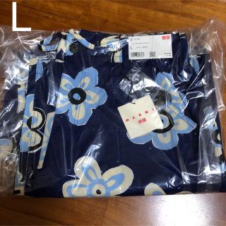 ユニクロ(UNIQLO)のユニクロ マルニ イージーワイドフィットパンツ  L ブルー 未開封(その他)