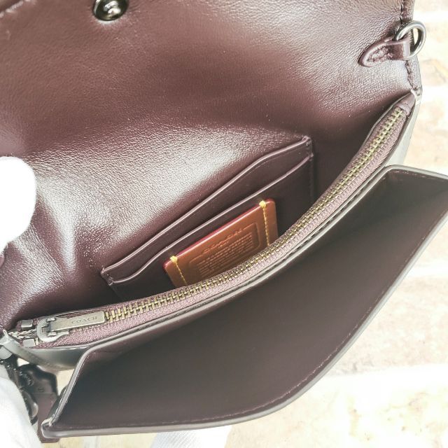 COACH - COACH コーチ ☆ レザー ストラップ付 クラッチ ポーチ