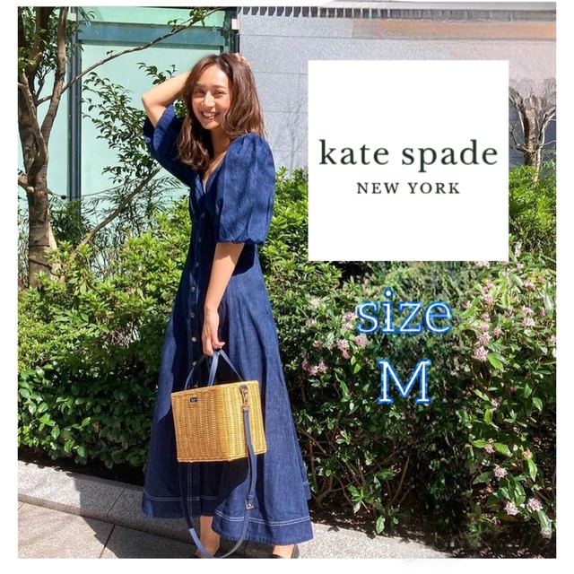 kate spade new york - 2022ss 新作 デニム ボタンフロント ドレス 定価47,300円 サイズ2の通販 by h