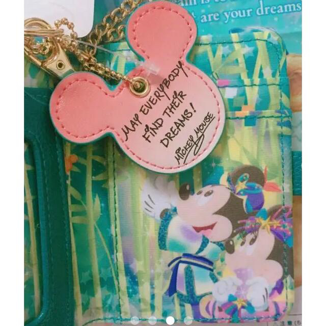 Disney(ディズニー)の【新品.タグ付き】☆ディズニー☆七夕祭り☆ミッキー＆ミニーパスケース♡ レディースのファッション小物(パスケース/IDカードホルダー)の商品写真